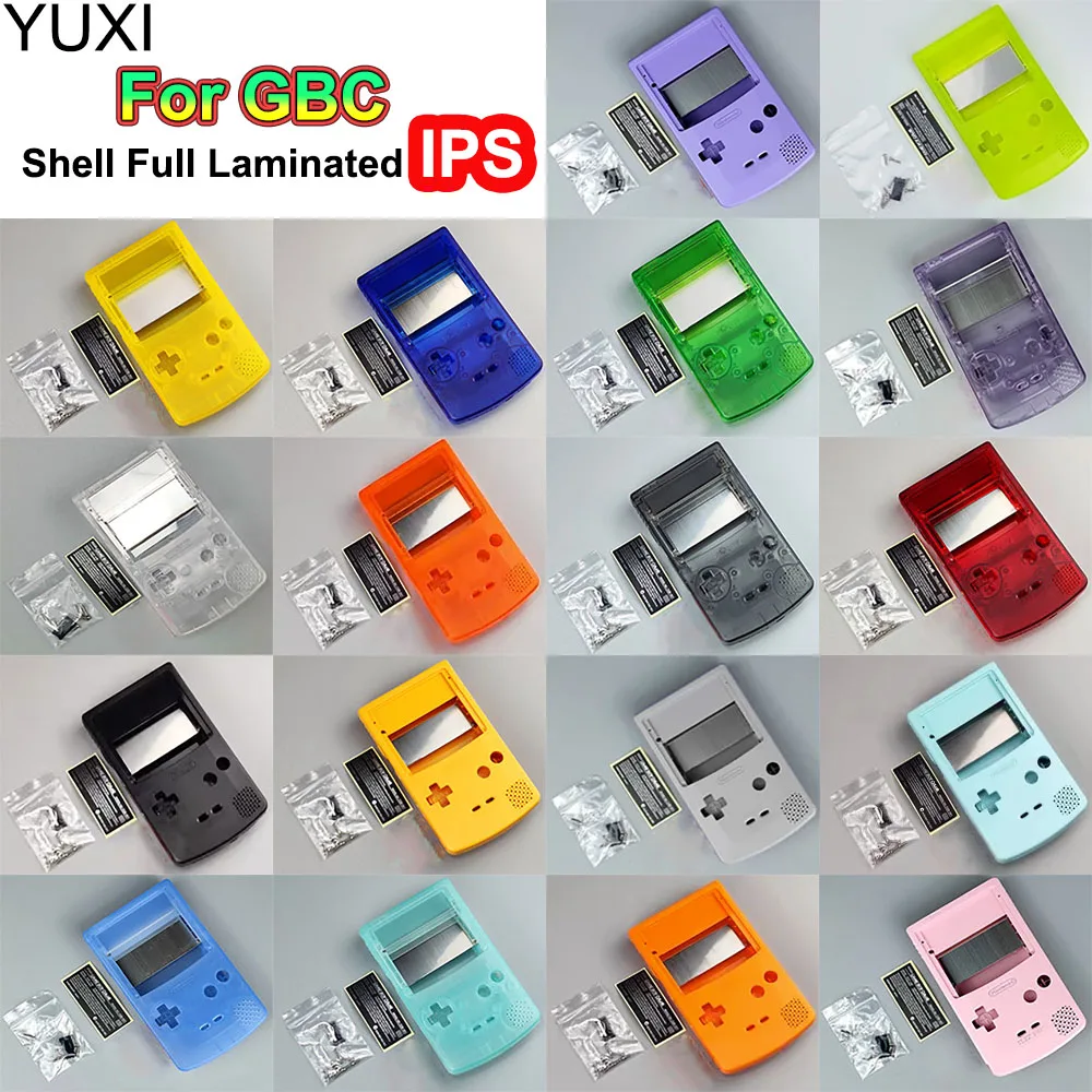 YUXI 1Set Plastové Dom Shell Pre Gameboy Color Pre VOP Shell Plné Laminované IPS Obrazovke Zvýraznite Vyhradená Potrebné Znížiť Shell