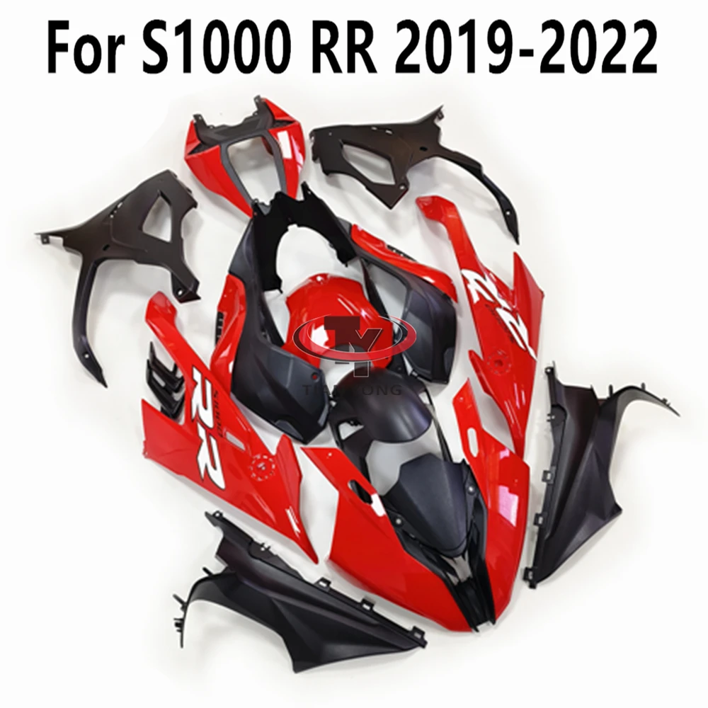 Pre S1000RR S1000 RR 2019-2020-2021-2022 Plný jasne Červená Tlač Vysokej Kvality Kapotáže Auta Karosériou motorového Krytu