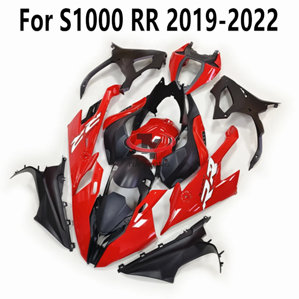 Pre S1000RR S1000 RR 2019-2020-2021-2022 Plný jasne Červená Tlač Vysokej Kvality Kapotáže Auta Karosériou motorového Krytu