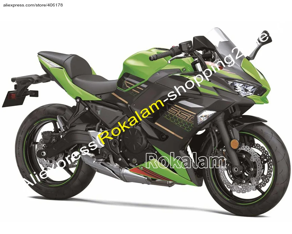 Pre Kawasaki Ninja 650 2020 2021 2022 2023 Ninja650 20 21 22 23 Zelená Čierna Aftermarket Motocykel Horské (Vstrekovanie)