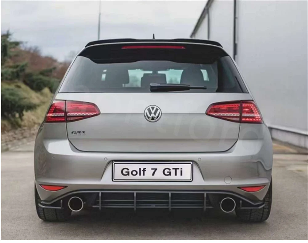 Pre Volkswagen Golf 7 VII MK7 je GLAXAY 2014-2017ABS Plastu Čiernej auto zadné pery difúzor zadného Nárazníka Vozidla Styling