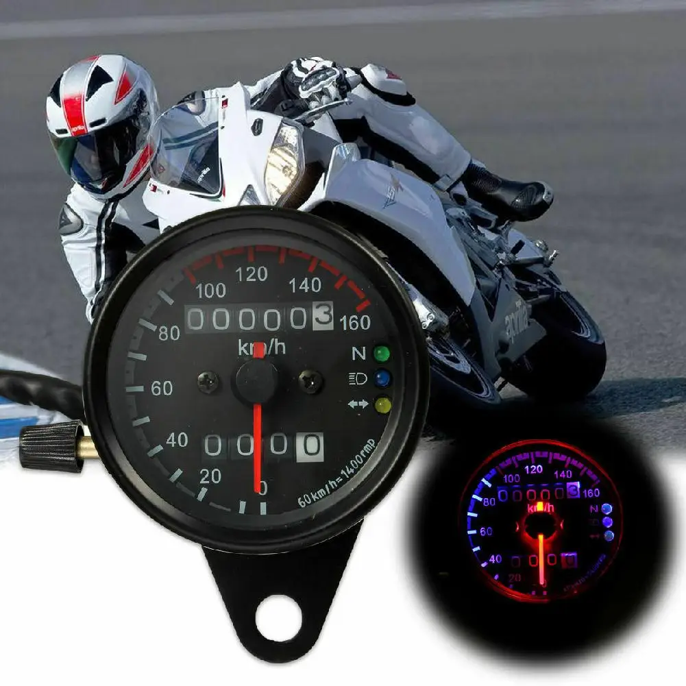 Motocykel Meter Rýchlomer počítadlo kilometrov Rozchod Zase Signál Svetlometu LCD Displej Indikátor Pre Honda Cafe Racer velocimetro moto