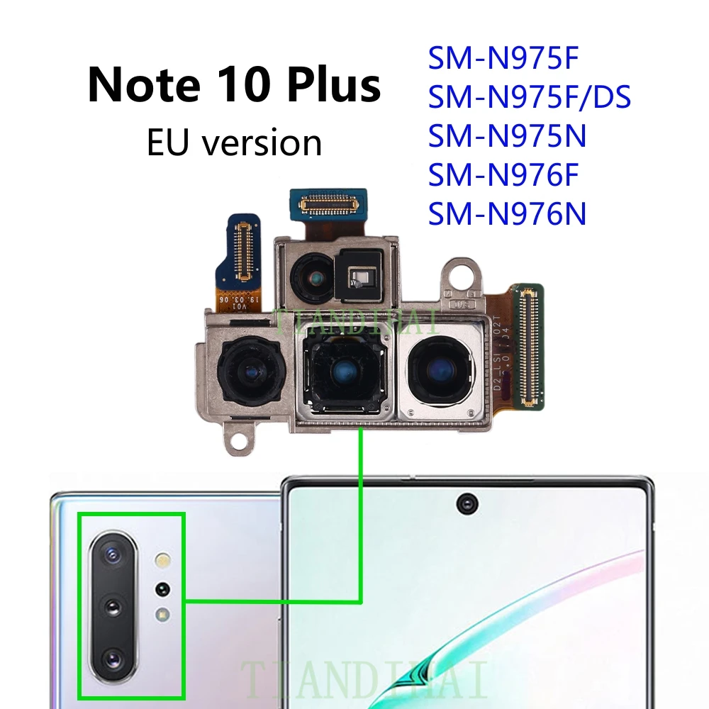 Pôvodné Hlavné Zadné Zadná Kamera Pre Samsung Galaxy Note 10 Plus N975F N976F N975U Note10+ vga Fotoaparátom Modul Flex Kábel