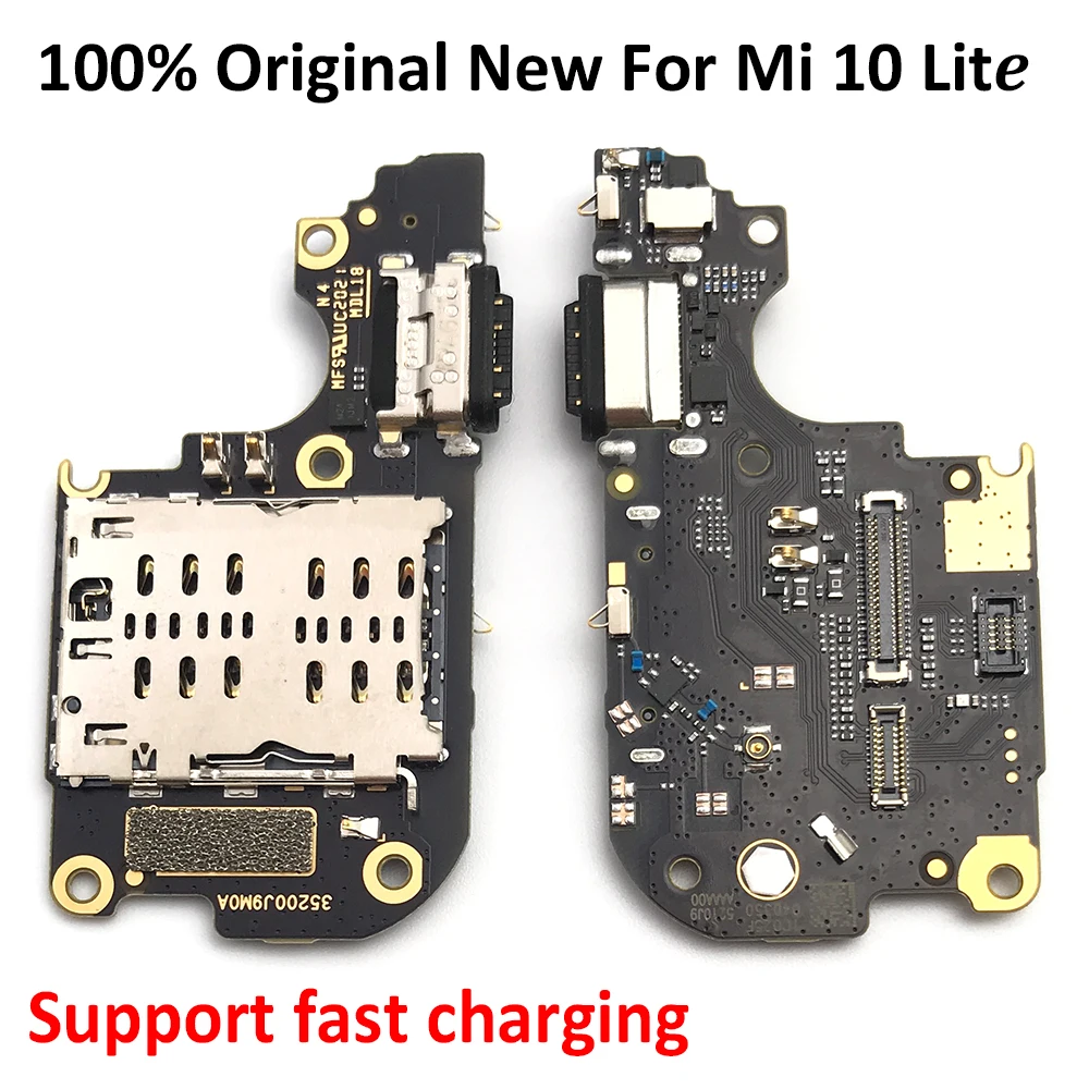 Originálne USB Nabíjací Port Konektor Pre Xiao Mi 10 Lite Flex Kábel S Mic Mikrofón Replacenent Časti