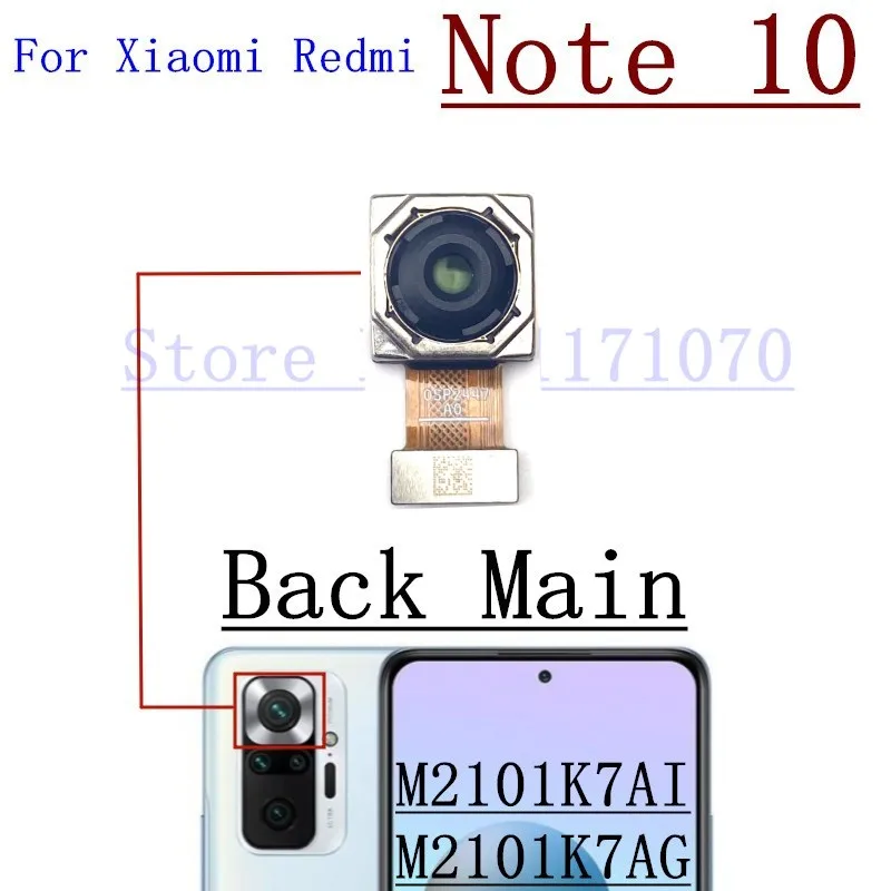 100% Originálne Najlepšie Zadné Zadná Kamera Pre Xiao Redmi Poznámka 10 Pro 4G Veľkého Hlavného Zadok Zobraziť Široký Fotoaparát Telefónu Flex Kábel