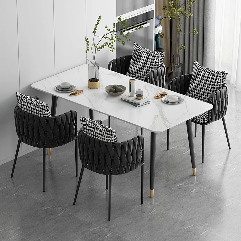 Moderné Čierne Nordic Jedálenské Stoličky, Ratan Outdoorbalcony Kresle Dizajnér barové stoličky Kuchyňa Silla Nordica bytový Nábytok TÝŽDEŇ